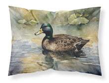Load image into Gallery viewer, American Black Duck Standard Pillowcase – Artistic Decorative Front, White Back