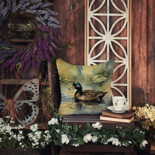 Load image into Gallery viewer, American Black Duck Throw Pillow - 14x14 Decorative Pillow – Art for Your Home &amp; Patio