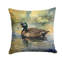 Load image into Gallery viewer, American Black Duck Throw Pillow - 14x14 Decorative Pillow – Art for Your Home &amp; Patio