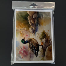 Load image into Gallery viewer, American Black Duck Greeting Cards - Blank Note Cards – 8-Pack of Artist-Designed Cards with Envelopes