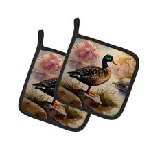 Load image into Gallery viewer, American Black Duck Pot Holders - Set of 2 Decorative Kitchen Helpers | Made in the USA