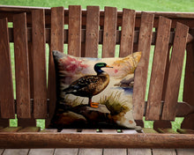 Load image into Gallery viewer, American Black Duck Throw Pillow - 14x14 Decorative Pillow – Art for Your Home &amp; Patio