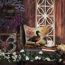 Load image into Gallery viewer, American Black Duck Throw Pillow - 14x14 Decorative Pillow – Art for Your Home &amp; Patio