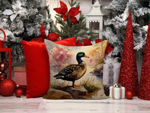 Load image into Gallery viewer, American Black Duck Throw Pillow - 14x14 Decorative Pillow – Art for Your Home &amp; Patio
