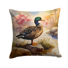 Load image into Gallery viewer, American Black Duck Throw Pillow - 14x14 Decorative Pillow – Art for Your Home &amp; Patio