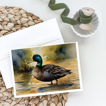 Load image into Gallery viewer, American Black Duck Greeting Cards - Blank Note Cards – 8-Pack of Artist-Designed Cards with Envelopes