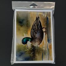 Load image into Gallery viewer, American Black Duck Greeting Cards - Blank Note Cards – 8-Pack of Artist-Designed Cards with Envelopes