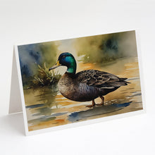 Load image into Gallery viewer, American Black Duck Greeting Cards - Blank Note Cards – 8-Pack of Artist-Designed Cards with Envelopes