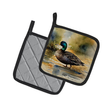 Load image into Gallery viewer, American Black Duck Pot Holders - Set of 2 Decorative Kitchen Helpers | Made in the USA