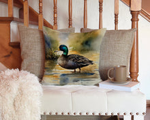 Load image into Gallery viewer, American Black Duck Throw Pillow - 14x14 Decorative Pillow – Art for Your Home &amp; Patio