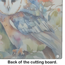 Load image into Gallery viewer, Barn Owl Glass Cutting Boards – Durable, Decorative Kitchen Art