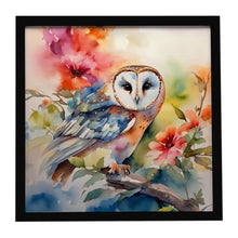 Load image into Gallery viewer, Barn Owl Framed Metal Print