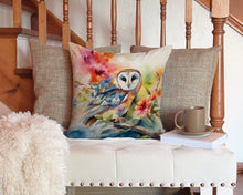 Load image into Gallery viewer, Barn Owl Throw Pillow - 14x14 Decorative Pillow – Art for Your Home &amp; Patio