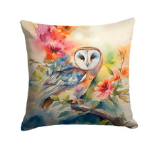 Load image into Gallery viewer, Barn Owl Throw Pillow - 14x14 Decorative Pillow – Art for Your Home &amp; Patio