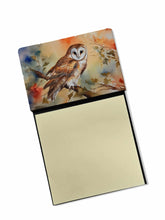 Load image into Gallery viewer, Barn Owl Sticky Note Holder- Refiilable Desk Accessory Note Pad