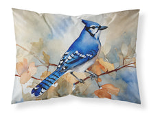 Load image into Gallery viewer, Blue Jay Standard Pillowcase – Artistic Decorative Front, White Back