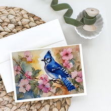 Load image into Gallery viewer, Blue Jay Greeting Cards - Blank Note Cards – 8-Pack of Artist-Designed Cards with Envelopes