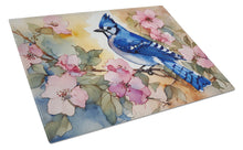 Load image into Gallery viewer, Blue Jay Glass Cutting Boards – Durable, Decorative Kitchen Art