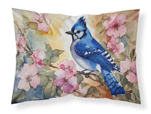 Load image into Gallery viewer, Blue Jay Standard Pillowcase – Artistic Decorative Front, White Back