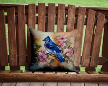 Load image into Gallery viewer, Blue Jay Throw Pillow - 14x14 Decorative Pillow – Art for Your Home &amp; Patio