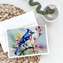 Load image into Gallery viewer, Blue Jay Greeting Cards - Blank Note Cards – 8-Pack of Artist-Designed Cards with Envelopes