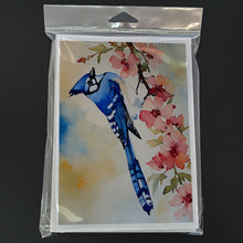 Load image into Gallery viewer, Blue Jay Greeting Cards - Blank Note Cards – 8-Pack of Artist-Designed Cards with Envelopes