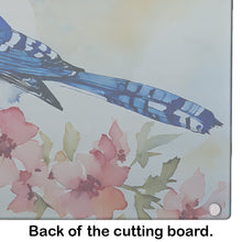 Load image into Gallery viewer, Blue Jay Glass Cutting Boards – Durable, Decorative Kitchen Art