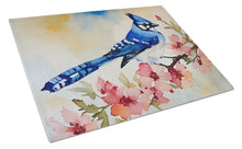 Load image into Gallery viewer, Blue Jay Glass Cutting Boards – Durable, Decorative Kitchen Art
