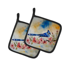 Load image into Gallery viewer, Blue Jay Pot Holders - Set of 2 Decorative Kitchen Helpers | Made in the USA