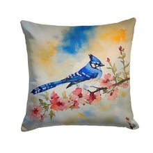Load image into Gallery viewer, Blue Jay Throw Pillow - 14x14 Decorative Pillow – Art for Your Home &amp; Patio