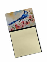 Load image into Gallery viewer, Blue Jay Sticky Note Holder- Refiilable Desk Accessory Note Pad