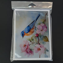 Load image into Gallery viewer, Bluebird Greeting Cards - Blank Note Cards – 8-Pack of Artist-Designed Cards with Envelopes