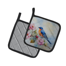 Load image into Gallery viewer, Bluebird Pot Holders - Set of 2 Decorative Kitchen Helpers | Made in the USA