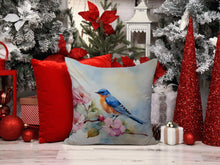 Load image into Gallery viewer, Bluebird Throw Pillow - 14x14 Decorative Pillow – Art for Your Home &amp; Patio