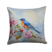 Load image into Gallery viewer, Bluebird Throw Pillow - 14x14 Decorative Pillow – Art for Your Home &amp; Patio
