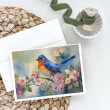 Load image into Gallery viewer, Bluebird Greeting Cards - Blank Note Cards – 8-Pack of Artist-Designed Cards with Envelopes
