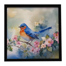 Load image into Gallery viewer, Bluebird Framed Metal Print