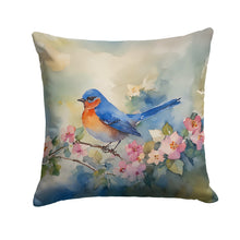 Load image into Gallery viewer, Bluebird Throw Pillow - 14x14 Decorative Pillow – Art for Your Home &amp; Patio