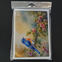 Load image into Gallery viewer, Bluebird Greeting Cards - Blank Note Cards – 8-Pack of Artist-Designed Cards with Envelopes