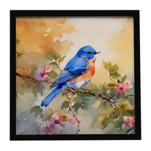Load image into Gallery viewer, Bluebird Framed Metal Print