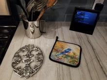 Load image into Gallery viewer, Bluebird Pot Holders - Set of 2 Decorative Kitchen Helpers | Made in the USA