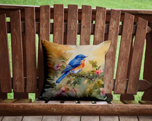 Load image into Gallery viewer, Bluebird Throw Pillow - 14x14 Decorative Pillow – Art for Your Home &amp; Patio