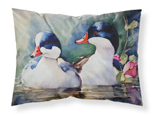Load image into Gallery viewer, Bufflehead Standard Pillowcase – Artistic Decorative Front, White Back