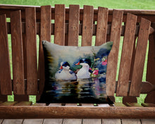 Load image into Gallery viewer, Bufflehead Throw Pillow - 14x14 Decorative Pillow – Art for Your Home &amp; Patio