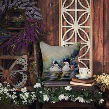 Load image into Gallery viewer, Bufflehead Throw Pillow - 14x14 Decorative Pillow – Art for Your Home &amp; Patio