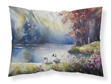 Load image into Gallery viewer, Bufflehead Standard Pillowcase – Artistic Decorative Front, White Back
