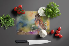 Load image into Gallery viewer, Burrowing Owl Glass Cutting Boards – Durable, Decorative Kitchen Art