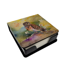 Load image into Gallery viewer, Burrowing Owl PU Leather Note Paper Holder