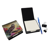 Load image into Gallery viewer, Burrowing Owl PU Leather Note Paper Holder