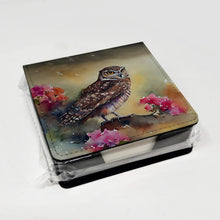 Load image into Gallery viewer, Burrowing Owl PU Leather Note Paper Holder